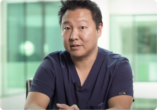 Dr Kwong explains the procedure