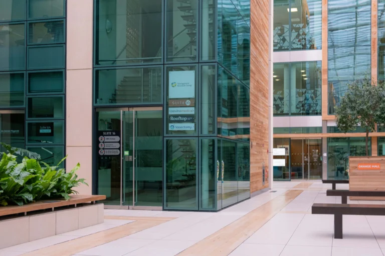 the exterior of Vasectomy.ie at Suite 16 Beacon Mall in Sandyford